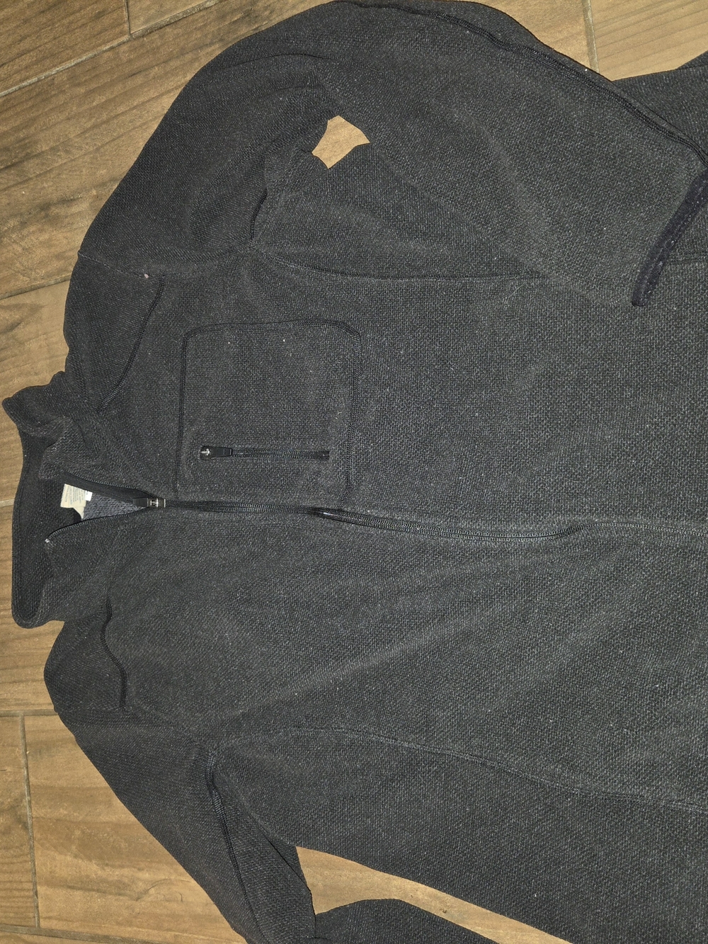 Duluth Trading Co Black Full-Zip Jacket with Chest Pocket